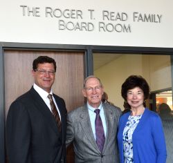 From left to right: Scott ’91, Roger ’63, ’66 and Sally Read